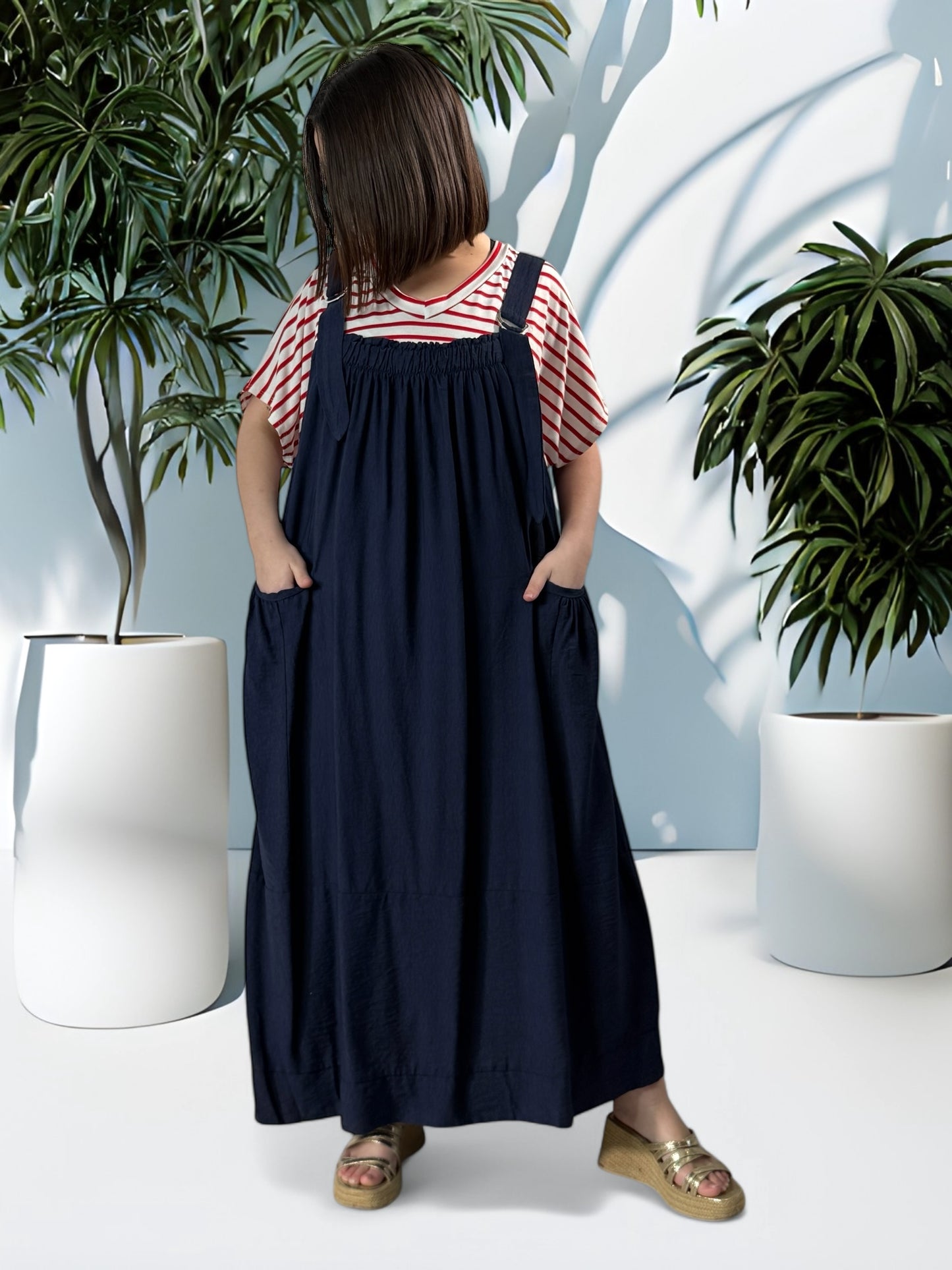 INGRID - ROBE MARINE JUSQU'A LA TAILLE 56
