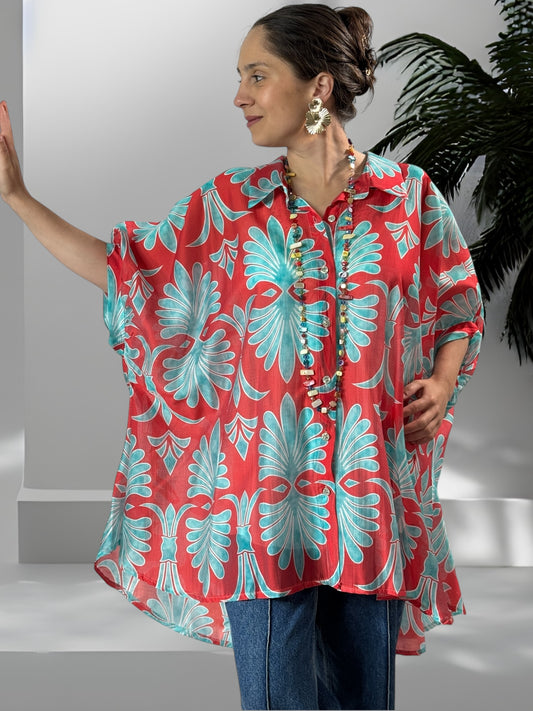 HILLARY - TUNIQUE OVERSIZE EN LYOCELL JUSQU'A LA TAILLE 60