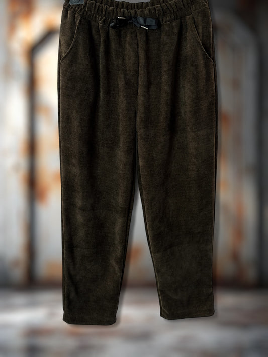 LEON - PANTALON EN VELOURS MARRON TAILLE 44 A 50/52