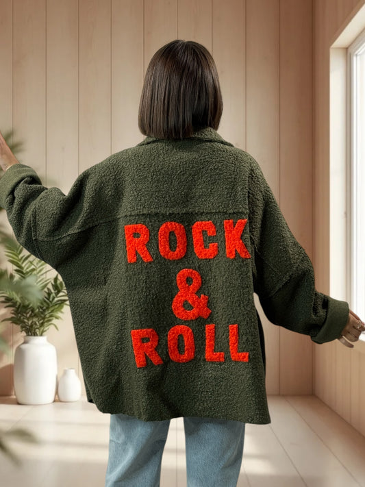 SANTAFEE - VESTE OVERSIZE KAKI JUSQU'A LA TAILLE 54/56