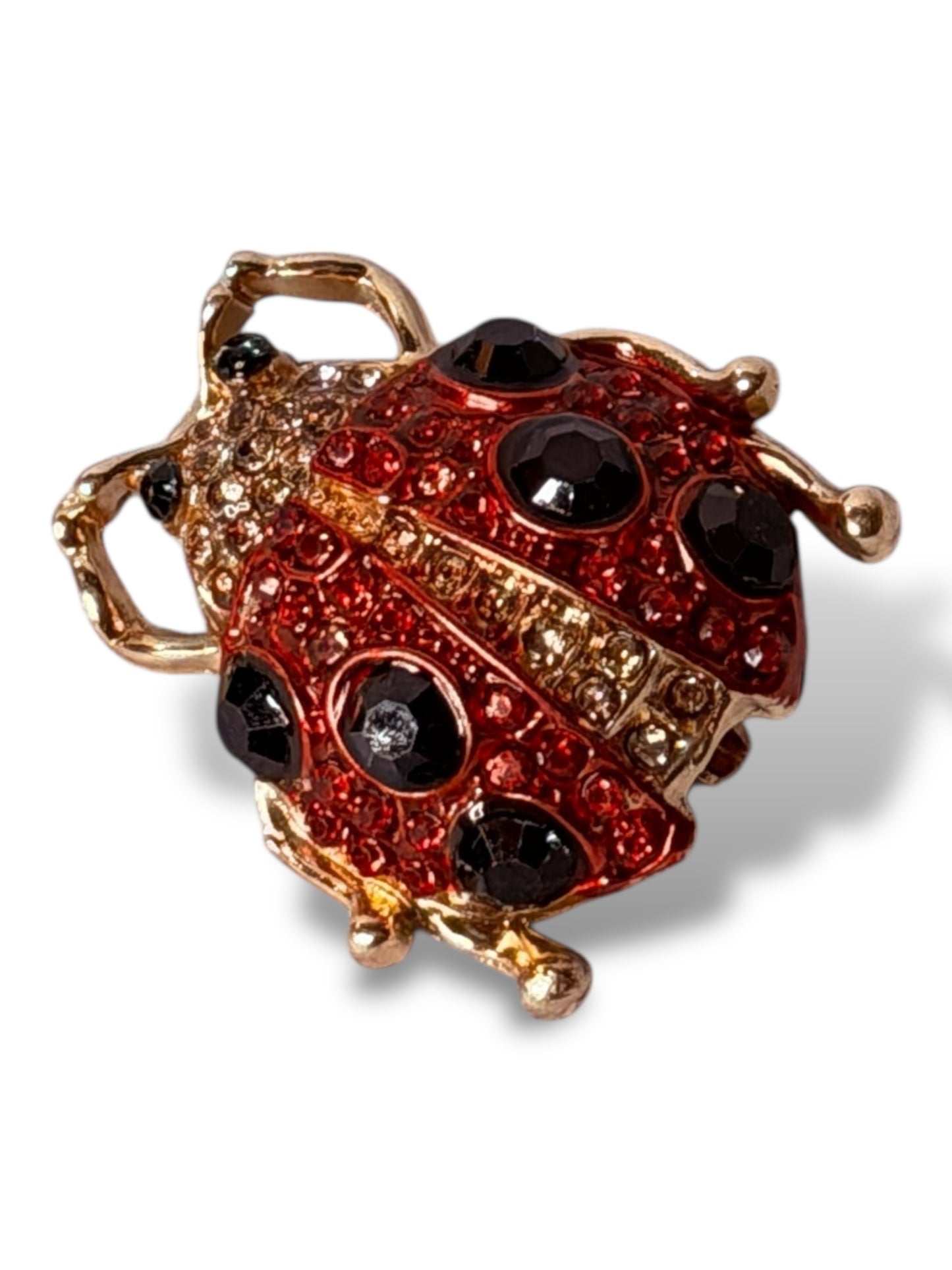 COCCINELLE - BROCHE AVEC STRASS