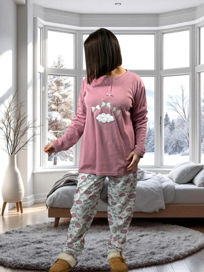 CARLITA - PYJAMA ROSE CHAUD 50/52