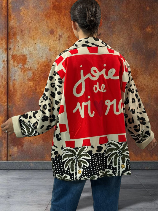 MARICAO - VESTE OVERSIZE MOTIF FRIDA KAHLO JUSQU'A LA TAILLE 52