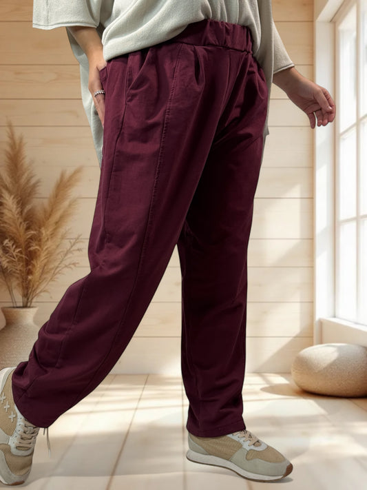 BENOIT - PANTALON SPORTSWEAR BORDEAUX TAILLE 44/46 A 50