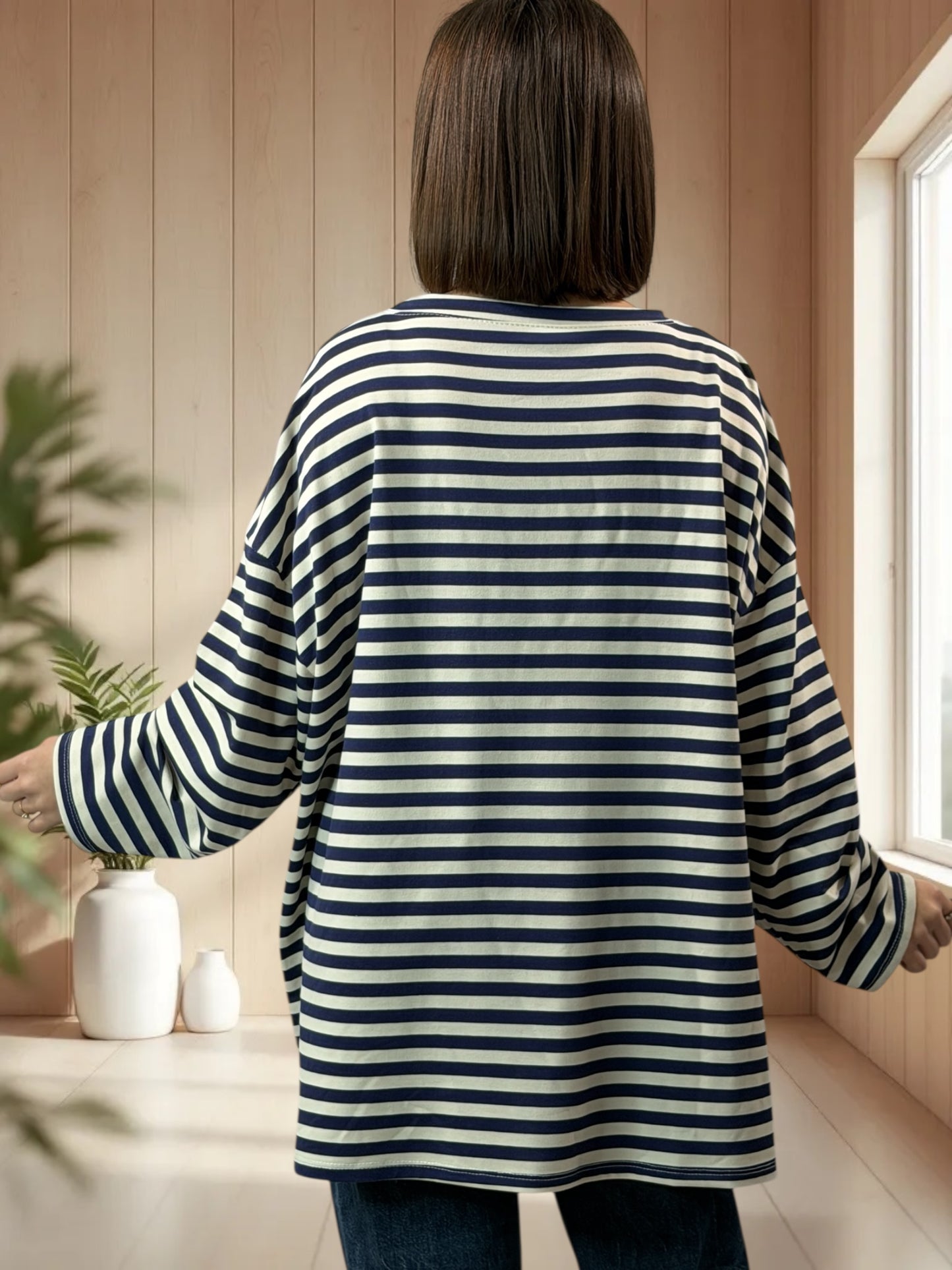 BIARRITZ - MARINIERE MARINE EN COTON JUSQU'A LA TAILLE 56