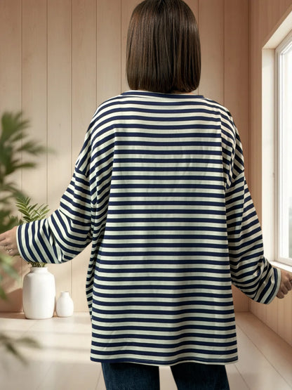 BIARRITZ - MARINIERE MARINE EN COTON JUSQU'A LA TAILLE 56