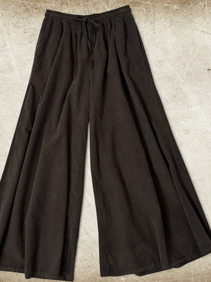 SERGIO - PANTALON AMPLE EN VELOURS MILLERAIES MARRON TAILLE 46/48 A 52