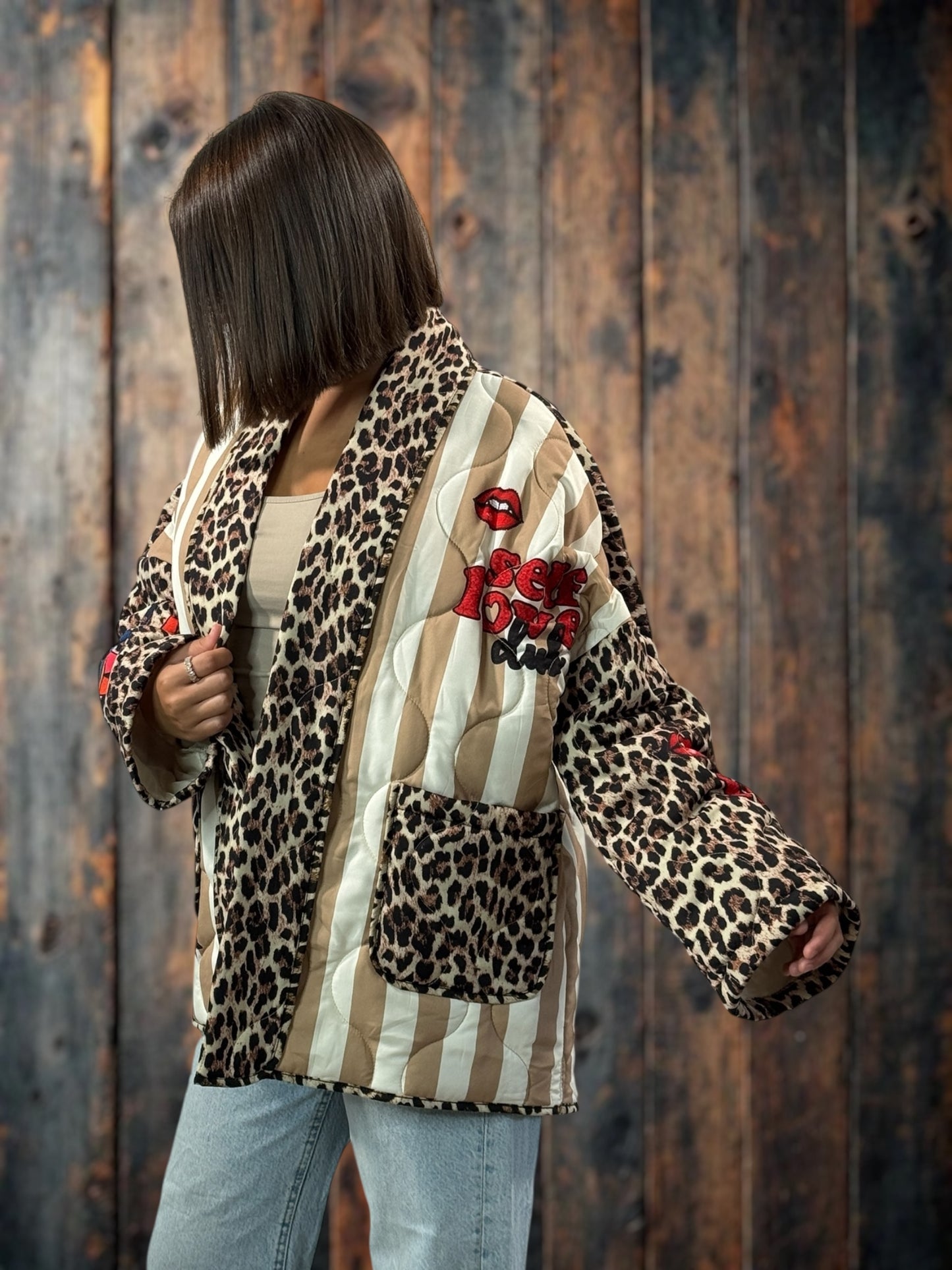 KAREN - VESTE OVERSIZE MATELASSEE JUSQU'A LA TAILLE 52