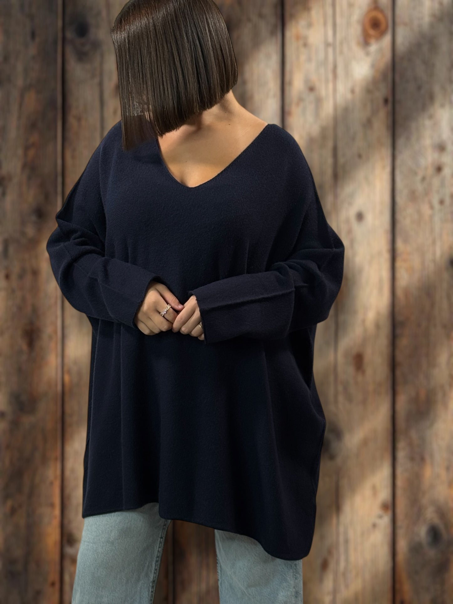 PALOMA - PULL OVERSIZE MARINE JUSQU'A LA TAILLE 56