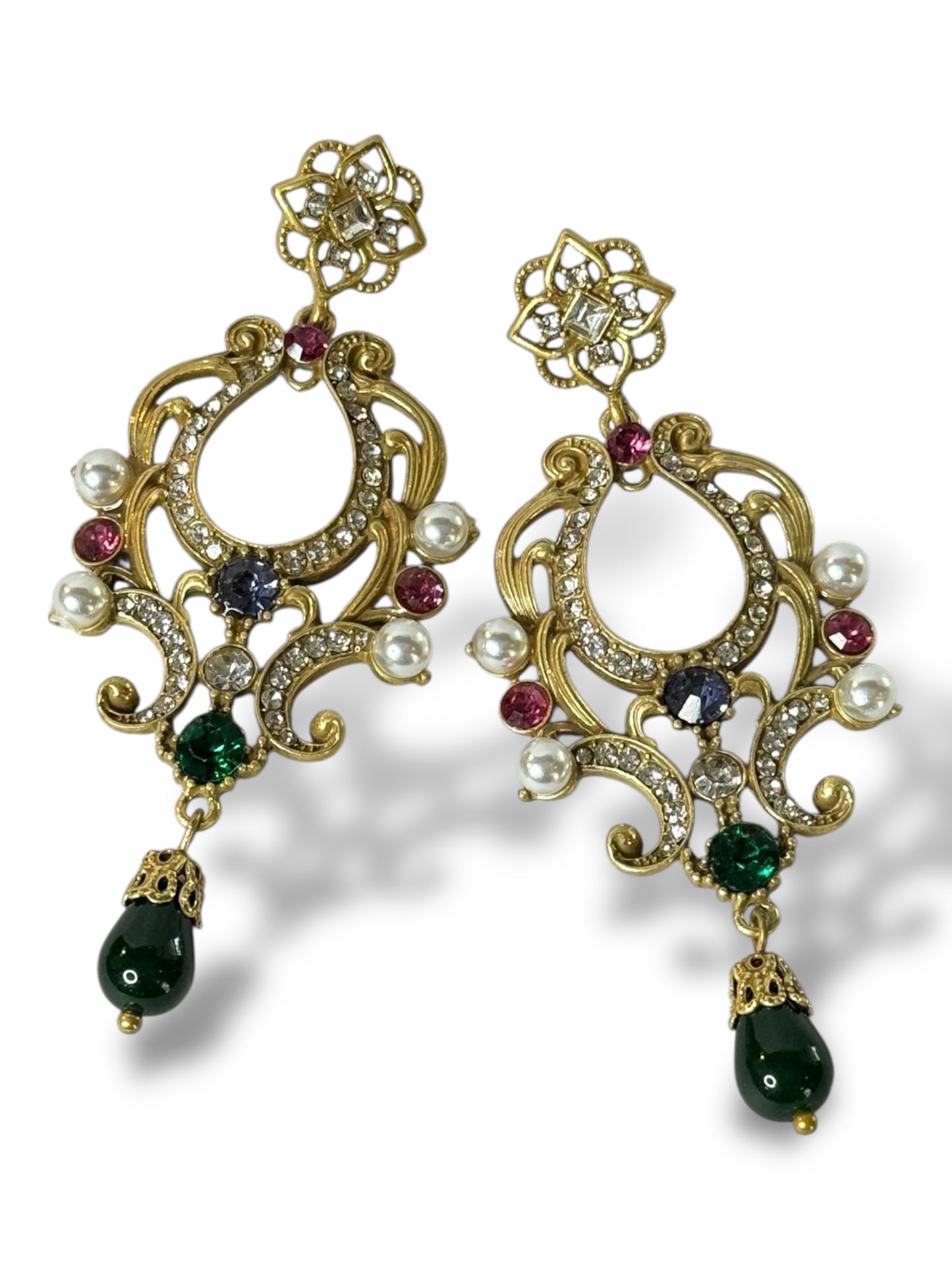 KARINE - BOUCLES D'OREILLES AVEC STRASS