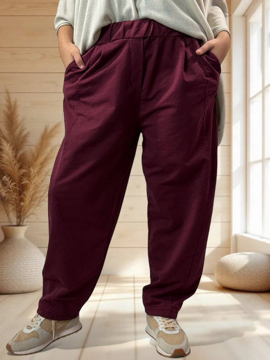BENOIT - PANTALON SPORTSWEAR BORDEAUX TAILLE 44/46 A 50