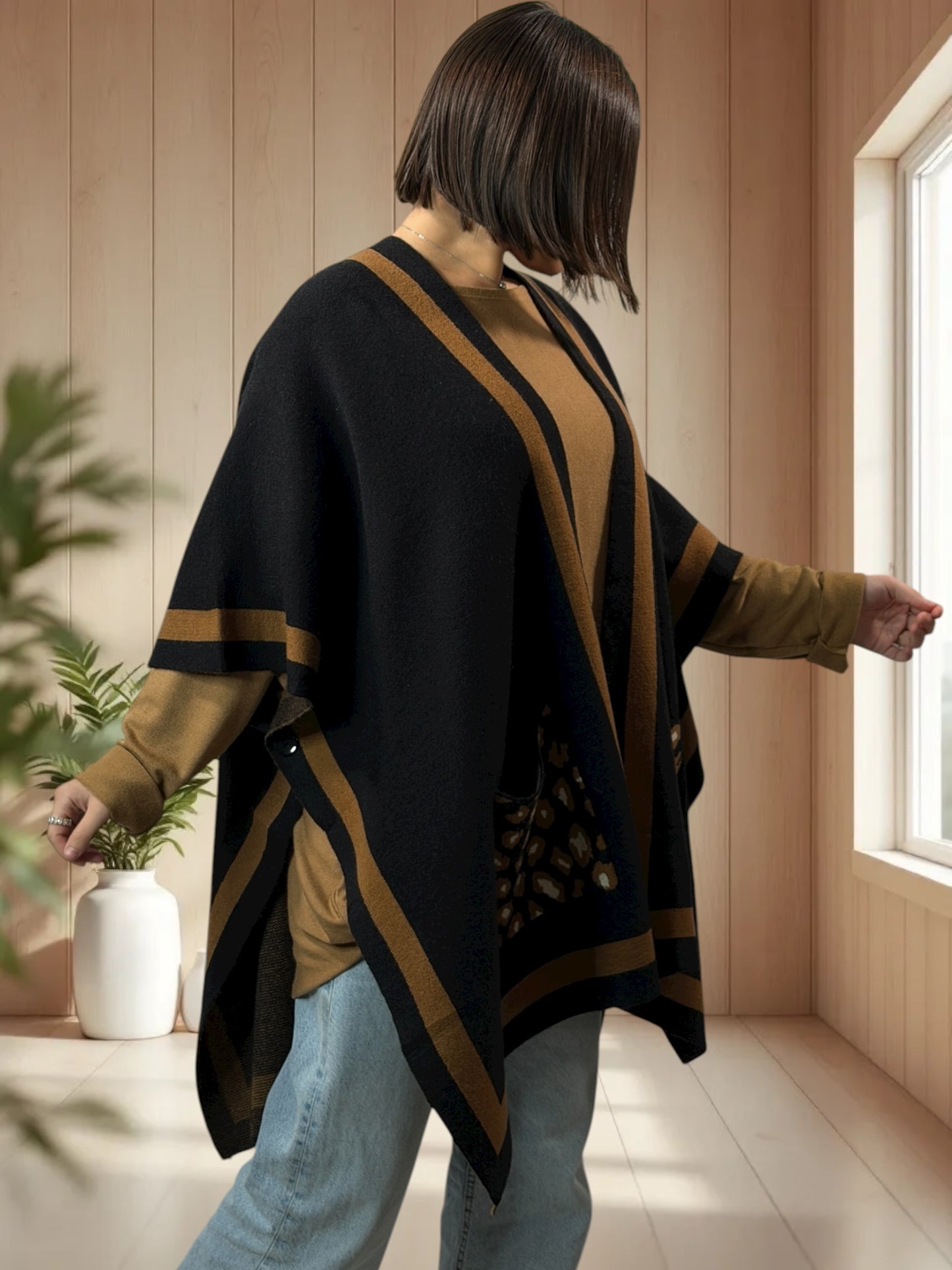 BELLA - GILET OVERSIZE 2 POCHES JUSQU'A LA TAILLE 60