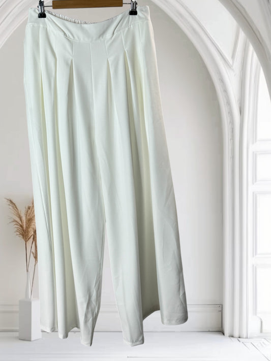 SANTIAGO - PANTALON BLANC JUSQU'A LA TAILLE 52