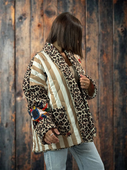KAREN - VESTE OVERSIZE MATELASSEE JUSQU'A LA TAILLE 52