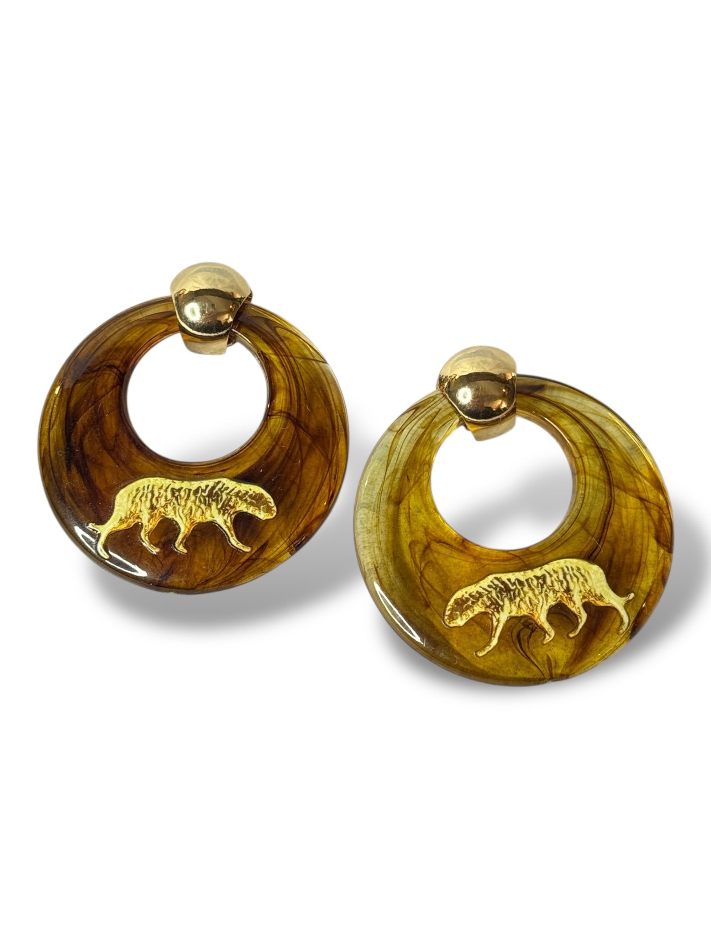 SAVANE - BOUCLES D'OREILLES LEOPARD