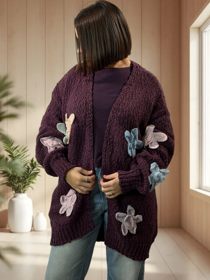 FLOYD - GILET OVERSIZE RAISIN JUSQU'A LA TAILLE 48/50