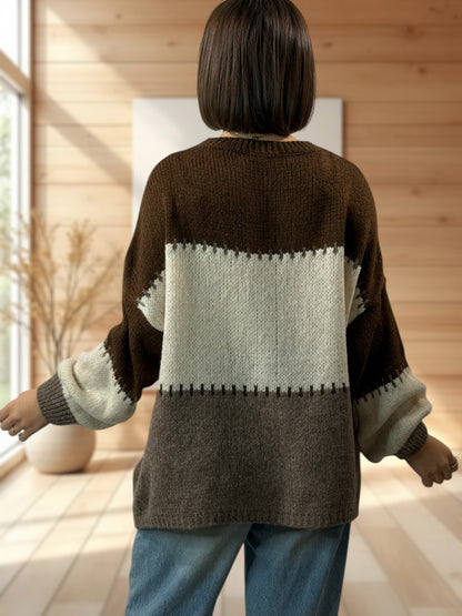 MADO - PULL OVERSIZE TENDANCE JUSQU'A LA TAILLE 48/50