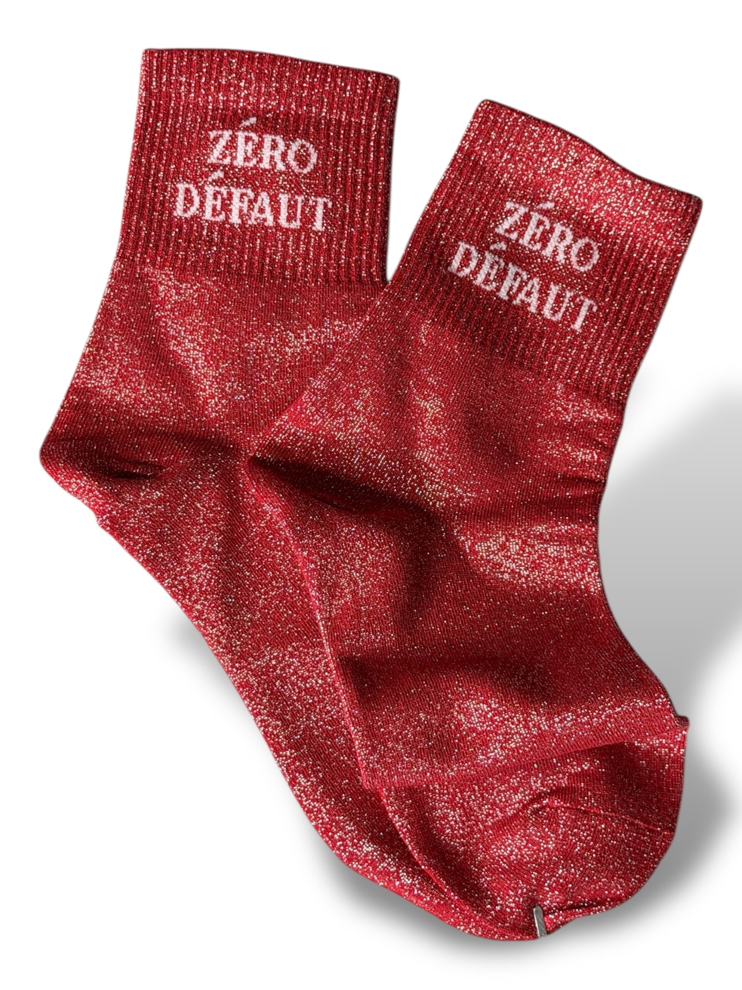 CHAUSSETTES SCINTILLANTES ZERO DEFAUT ROUGE