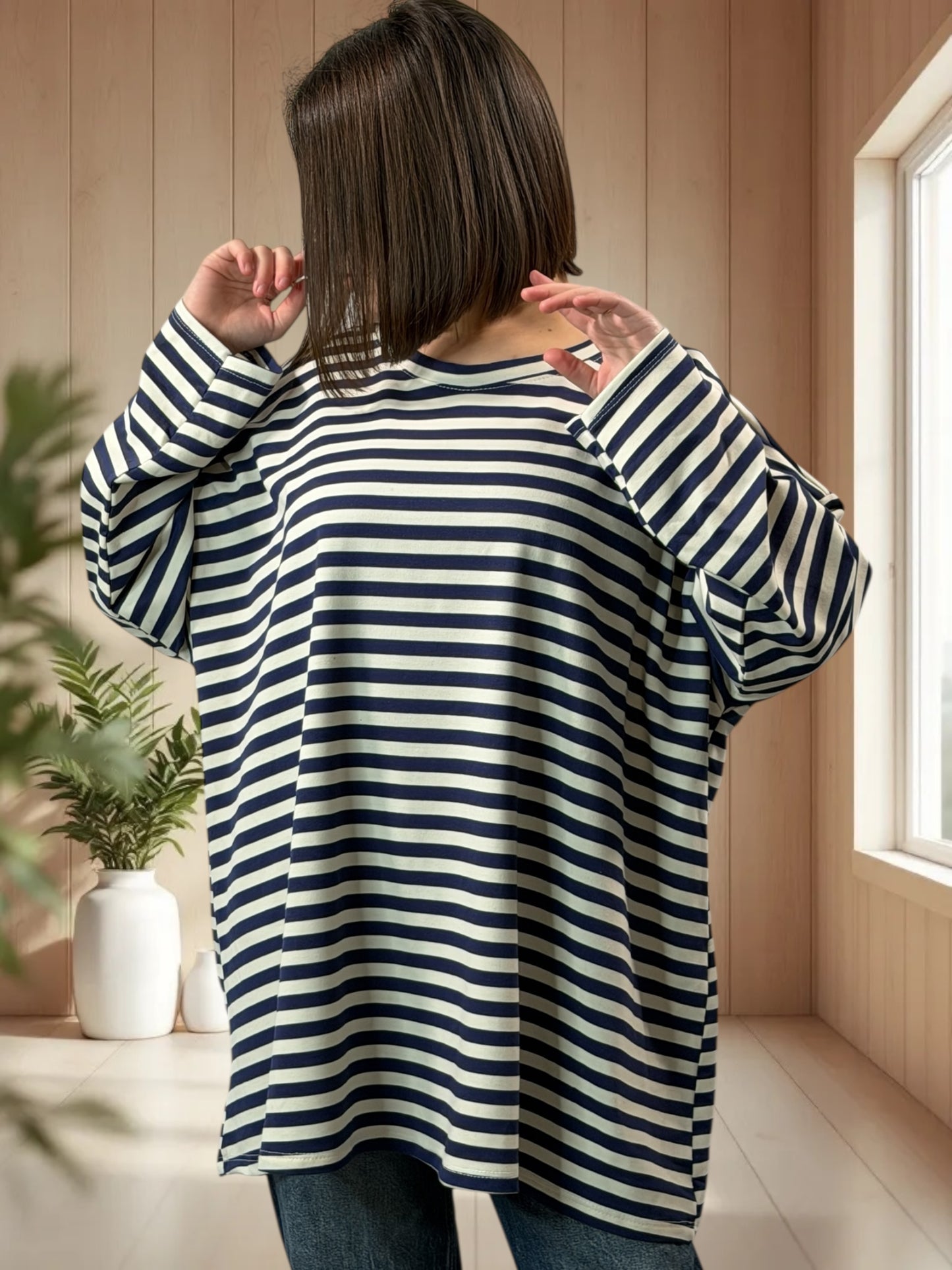 BIARRITZ - MARINIERE MARINE EN COTON JUSQU'A LA TAILLE 56