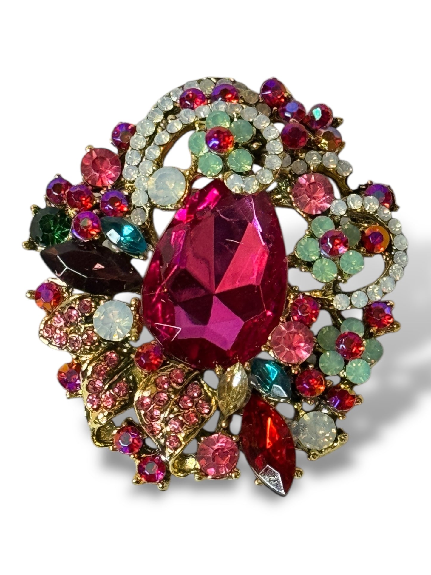 LYVIA - BROCHE AVEC STRASS TENDANCE