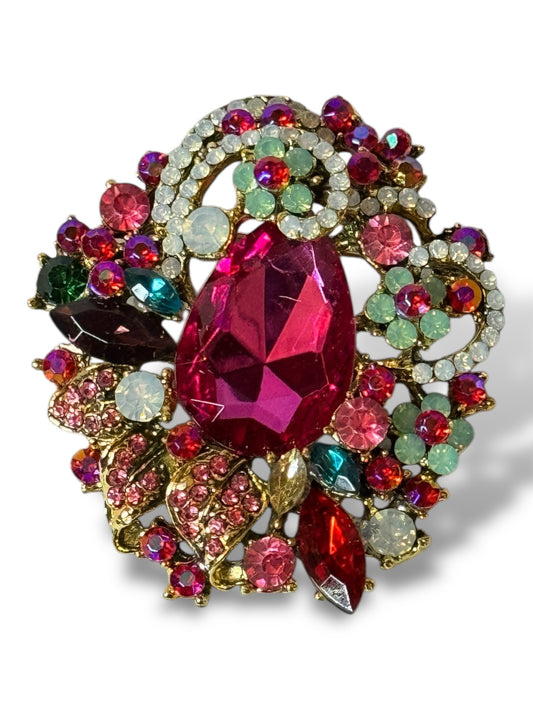 LYVIA - BROCHE AVEC STRASS TENDANCE