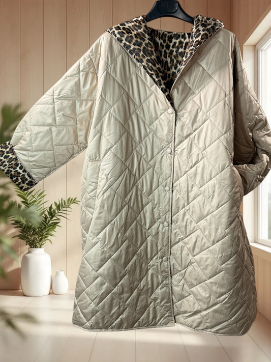 MEGEVE - DOUDOUNE BEIGE AVEC CAPUCHE TAILLE 46/48 A 56