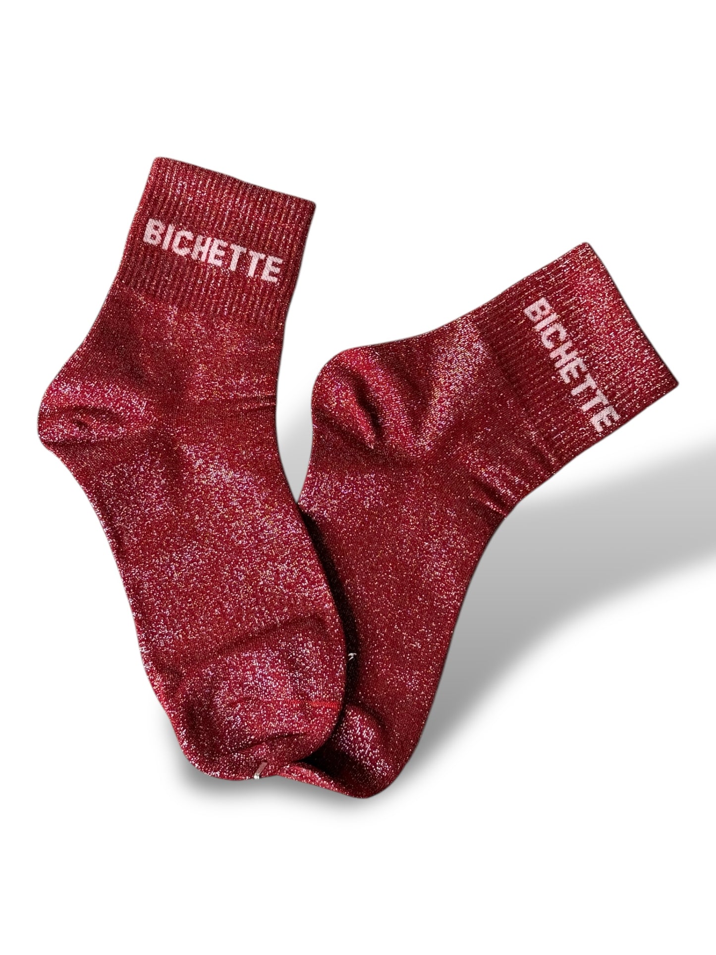 CHAUSSETTES SCINTILLANTES BICHETTE BORDEAUX