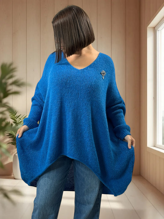 JULIA - PULL OVERSIZE IMPERIAL JUSQU'A LA TAILLE 56/58