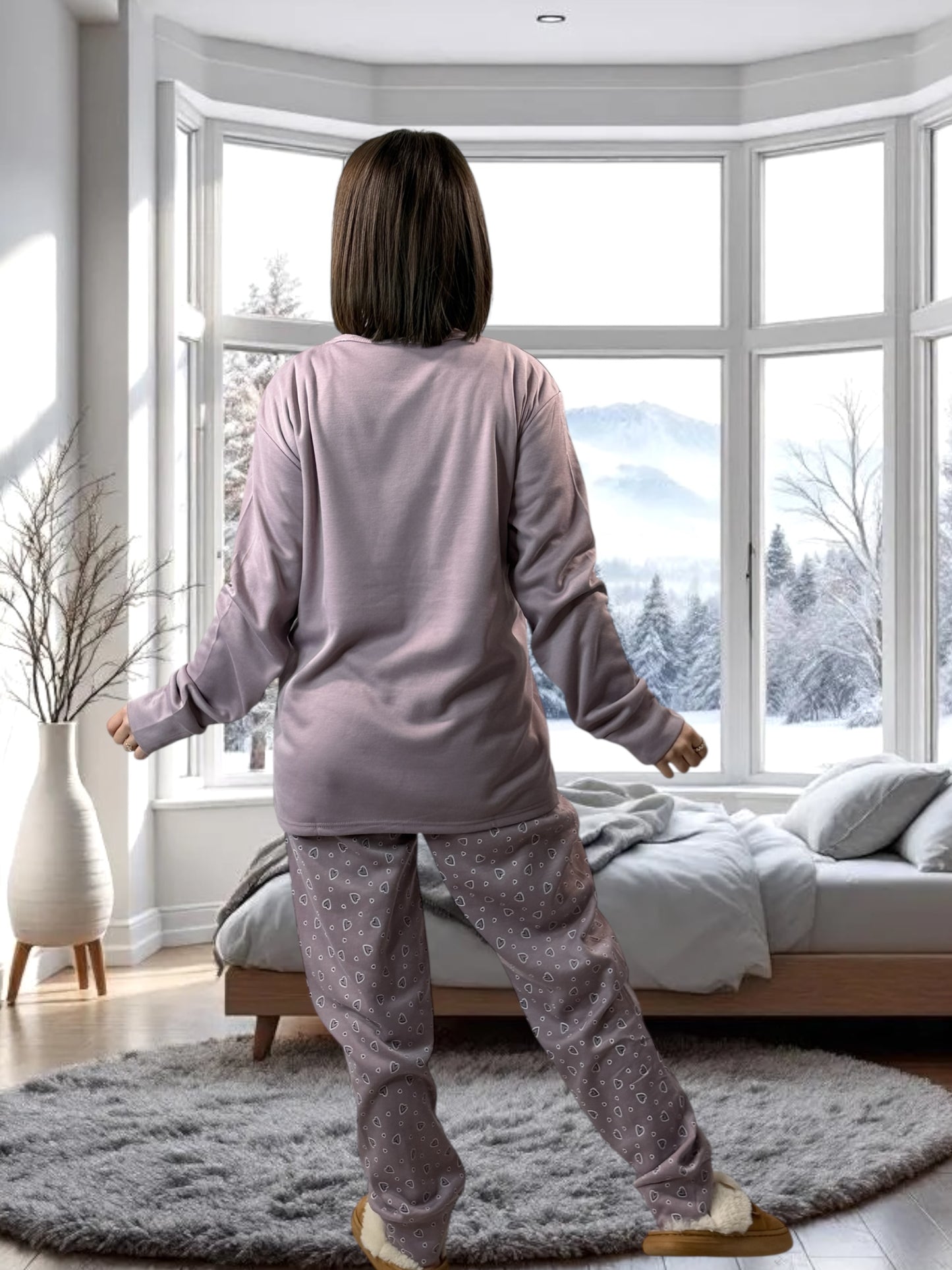 MYLENE - PYJAMA ROSE CHAUD 48/50