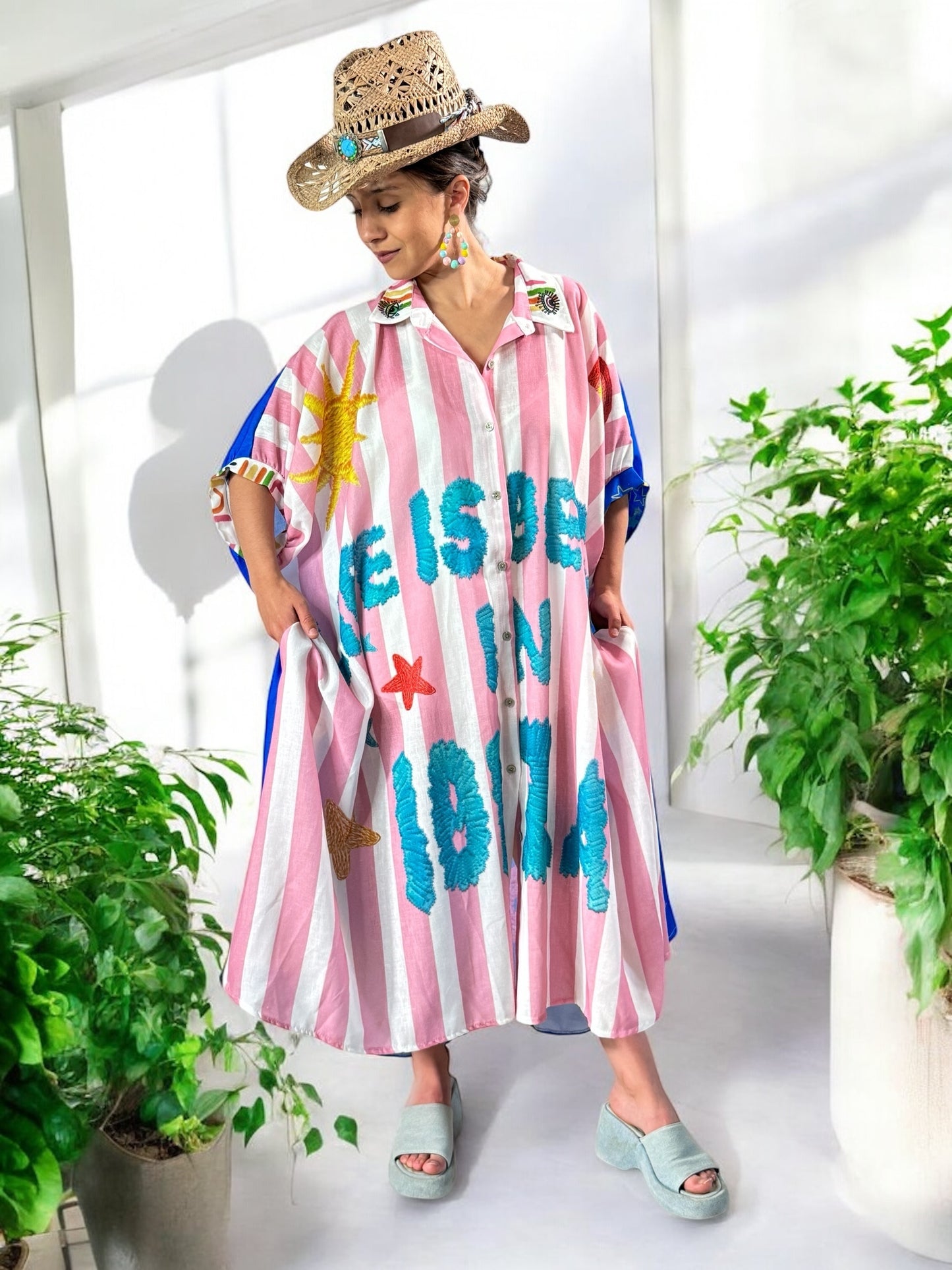 BORA BORA - ROBE OVERSIZE A MOTIF JUSQU'A LA TAILLE 58