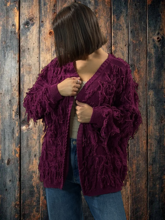 SANDY - GILET CYCLAMEN JUSQU'A LA TAILLE 48