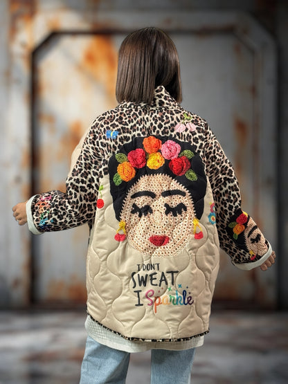 KAREN - VESTE OVERSIZE MATELASSEE JUSQU'A LA TAILLE 52