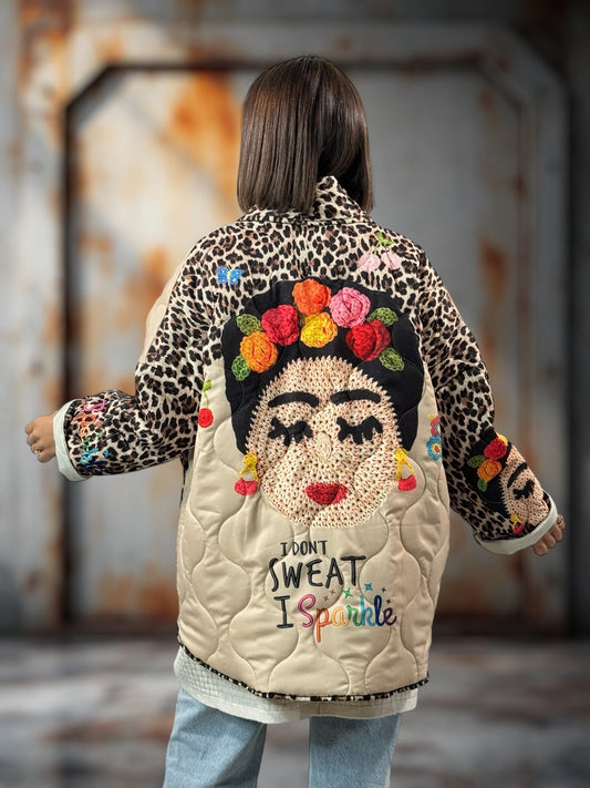 KAREN - VESTE OVERSIZE MATELASSEE JUSQU'A LA TAILLE 52