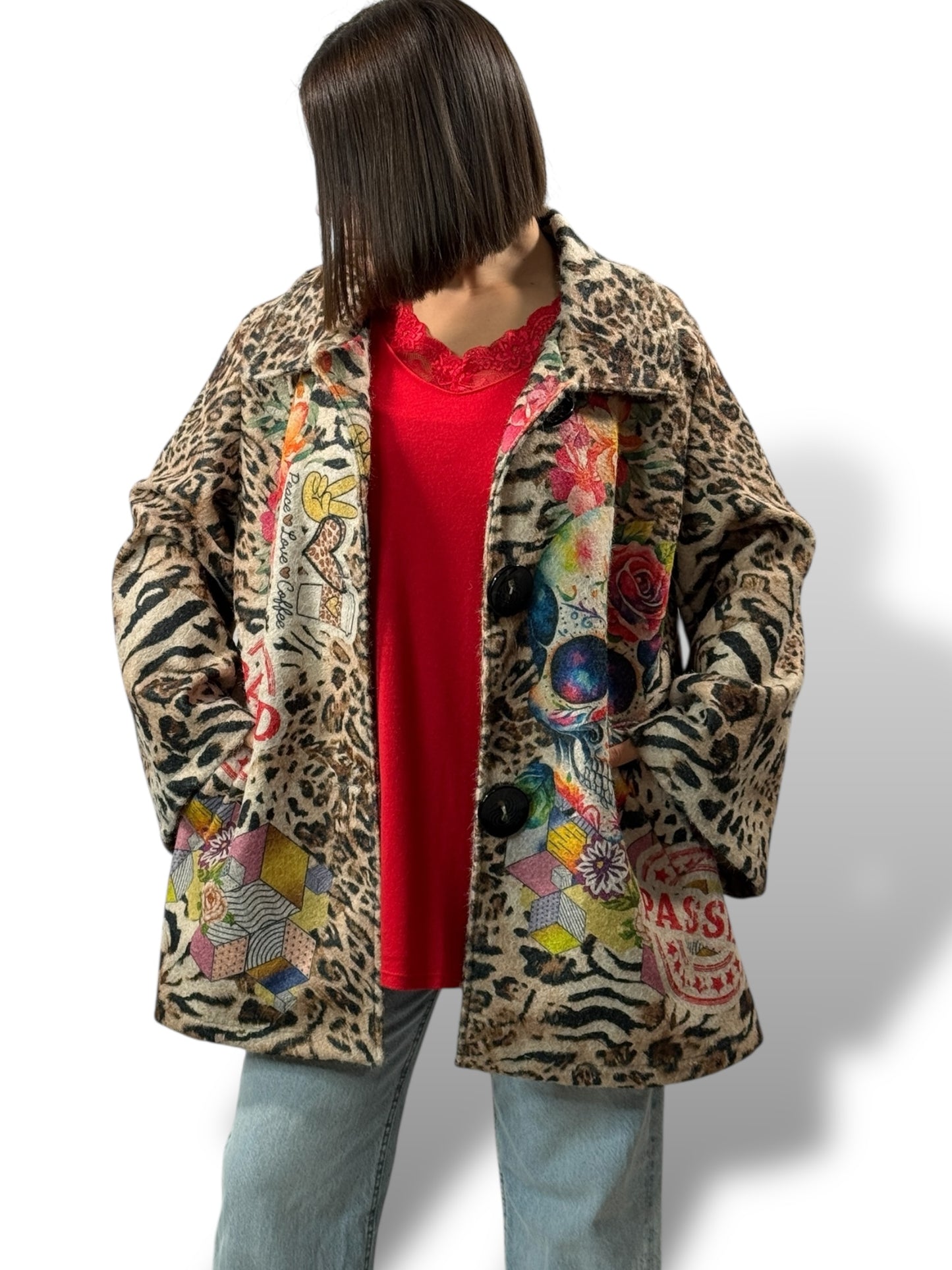 HELENA - VESTE OVERSIZE JUSQU'A LA TAILLE 52