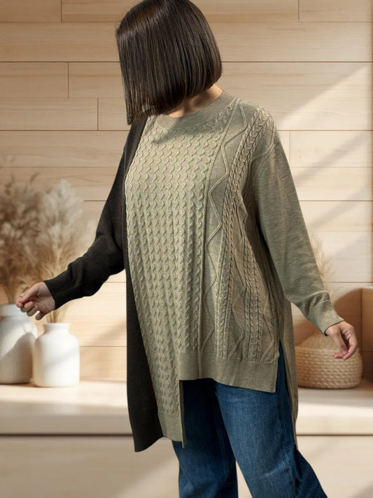 NIKITA REF3 - PULL OVERSIZE EN MAILLE JUSQU'A LA TAILLE 54