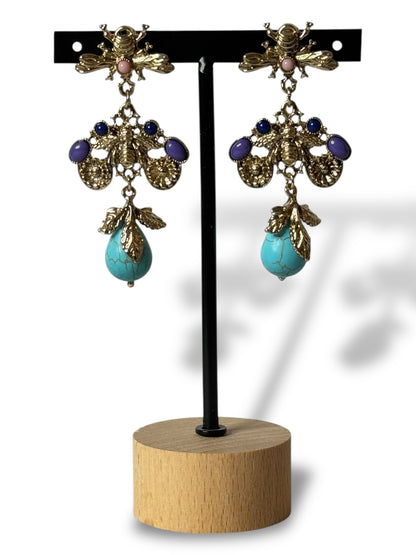 ANTONINA - BOUCLES D'OREILLES AVEC PERLE