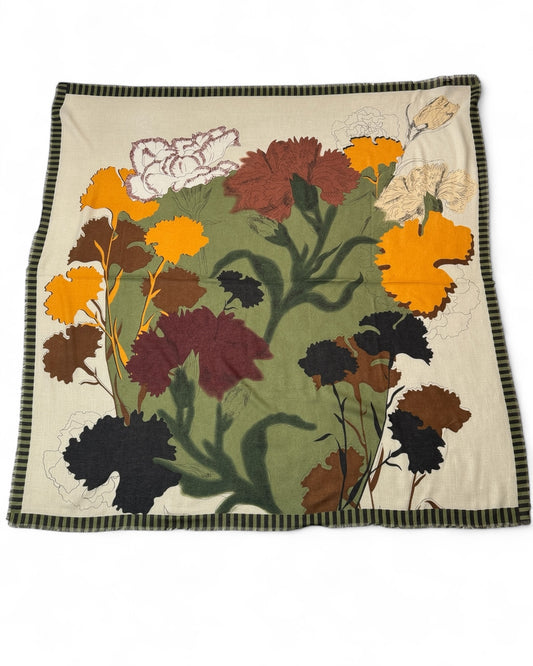 GRANDE ECHARPE A MOTIF MULTICOLORE