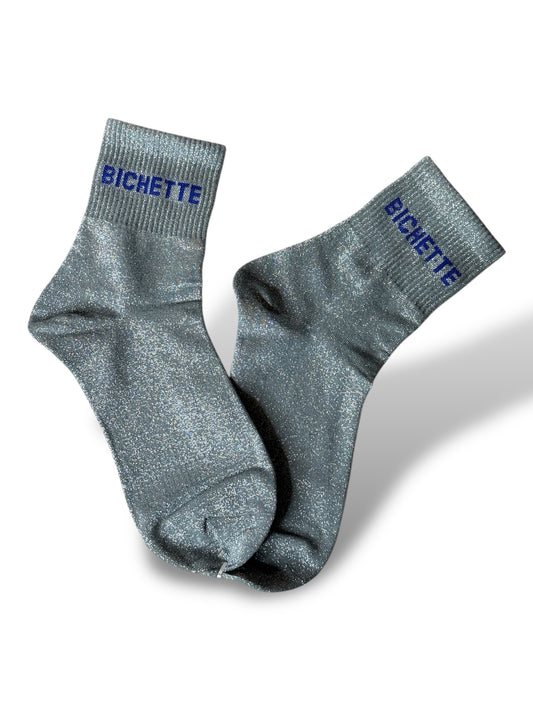 CHAUSSETTES SCINTILLANTES BICHETTE BLEU