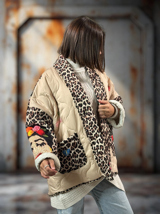 KAREN - VESTE OVERSIZE MATELASSEE JUSQU'A LA TAILLE 52