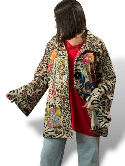 HELENA - VESTE OVERSIZE JUSQU'A LA TAILLE 52