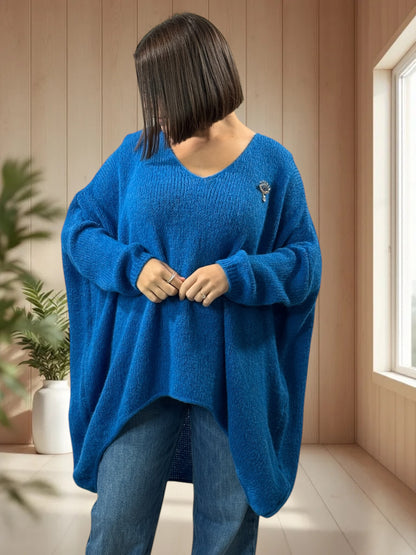 JULIA - PULL OVERSIZE IMPERIAL JUSQU'A LA TAILLE 56/58