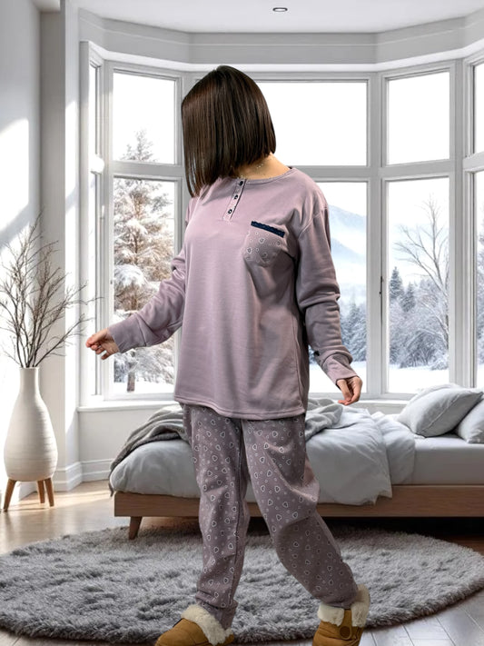 MYLENE - PYJAMA ROSE CHAUD 44/46