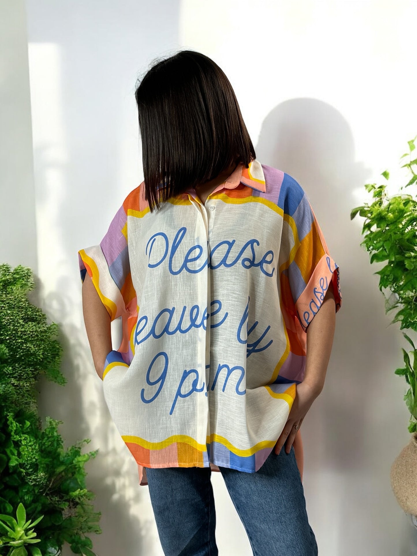NATHY - CHEMISE OVERSIZE MOTIF APERO JUSQU'A LA TAILLE 56