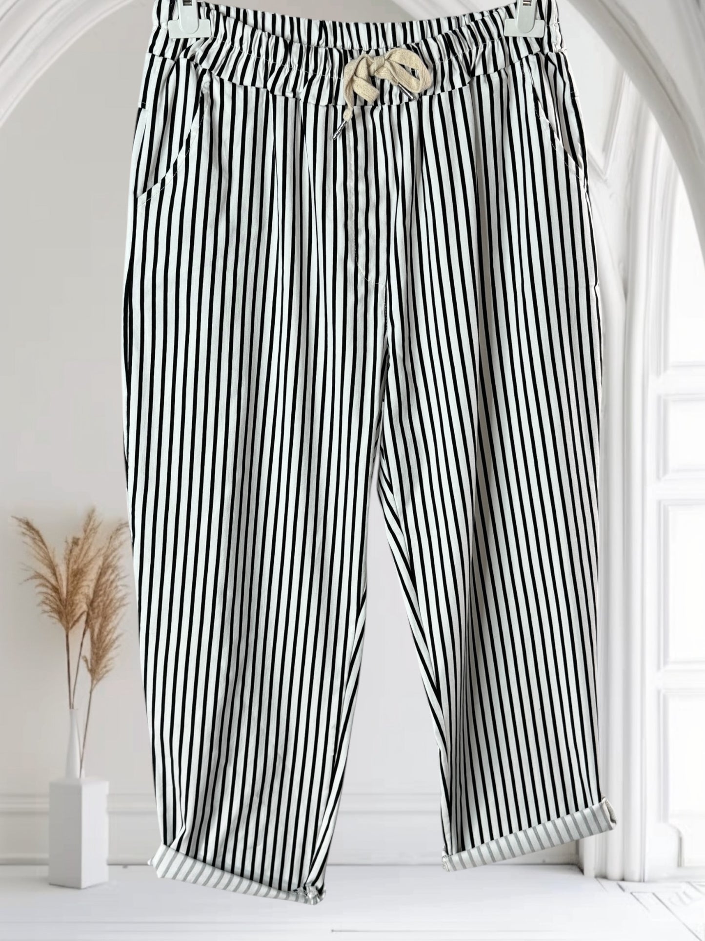 AUBIN - PANTALON SPORTSWEAR A RAYURE NOIRE TAILLE 46 A 52