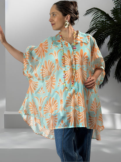 HILLARY - TUNIQUE OVERSIZE EN LYOCELL JUSQU'A LA TAILLE 60