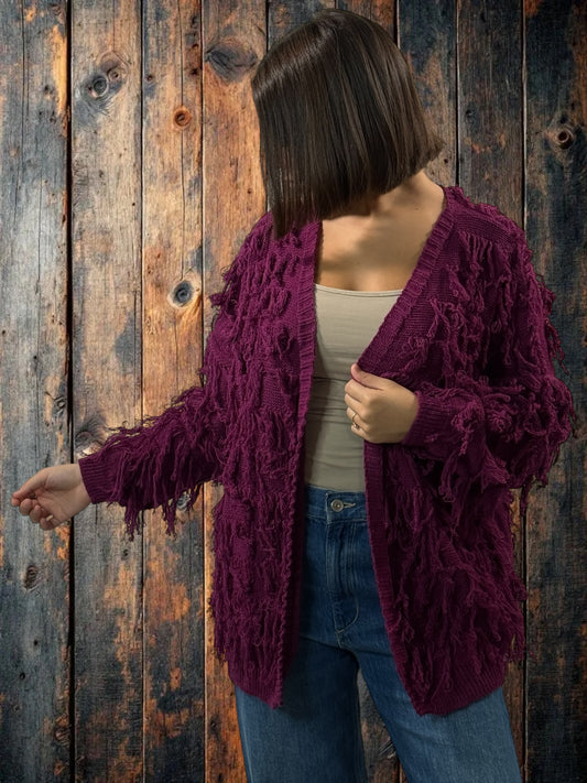 SANDY - GILET CYCLAMEN JUSQU'A LA TAILLE 48
