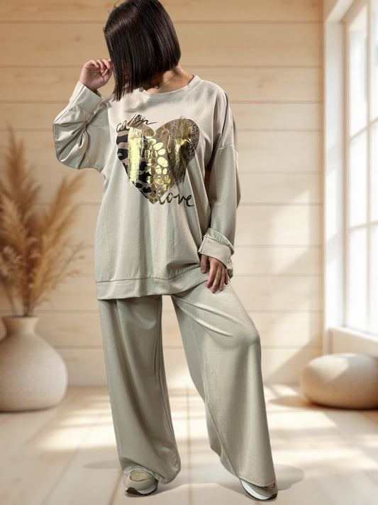 ALVARO - ENSEMBLE BEIGE JUSQU'A LA TAILLE 50