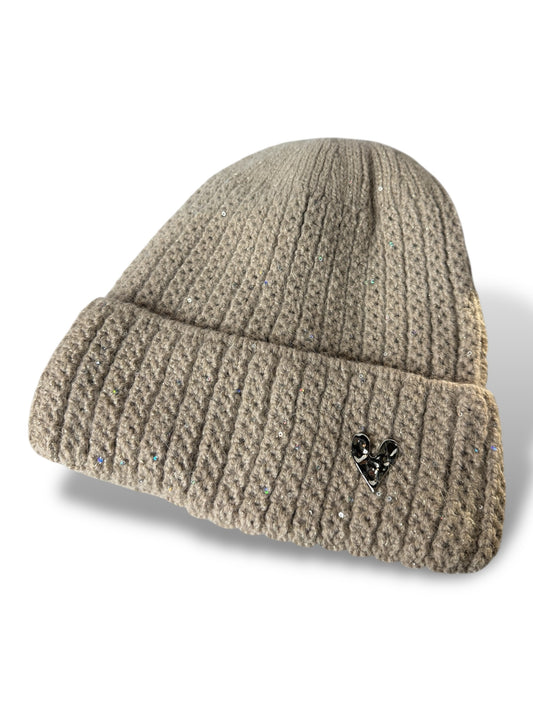 JANICK - BONNET TAUPE SCINTILLANT