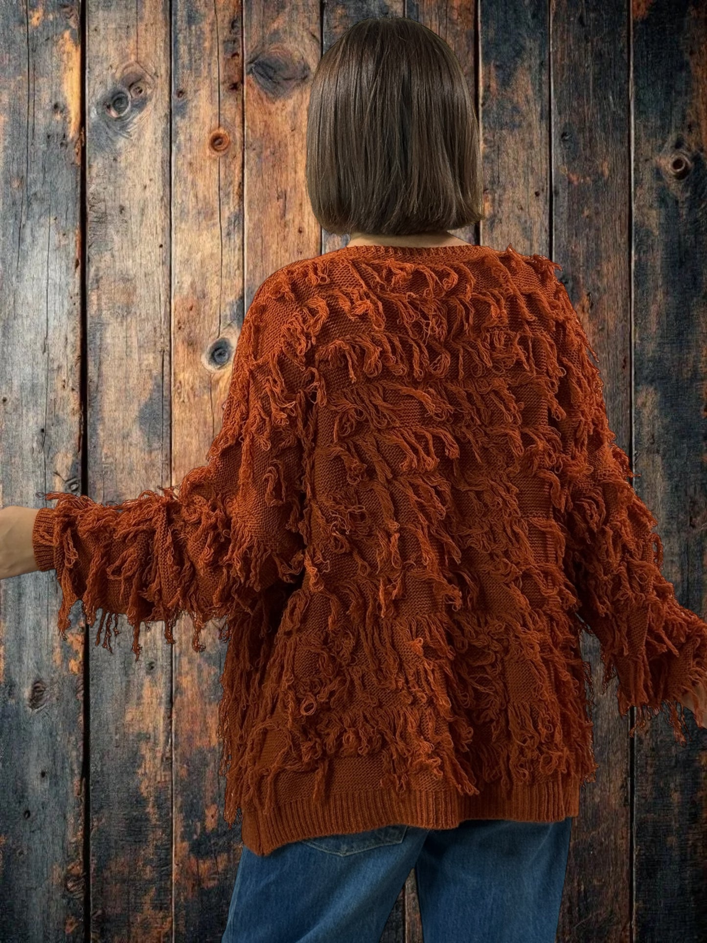SANDY - GILET ROUX JUSQU'A LA TAILLE 48