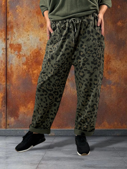 DIEGO - PANTALON SPORTSWEAR LEOPARD KAKI TAILLE 46 A 50/520